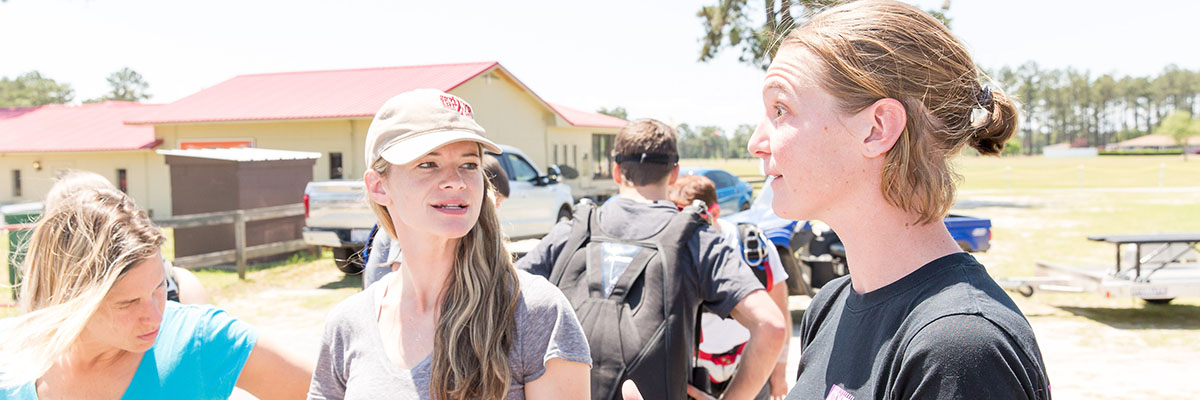 Some rockstars in the making at the women's skydiving leadership camp